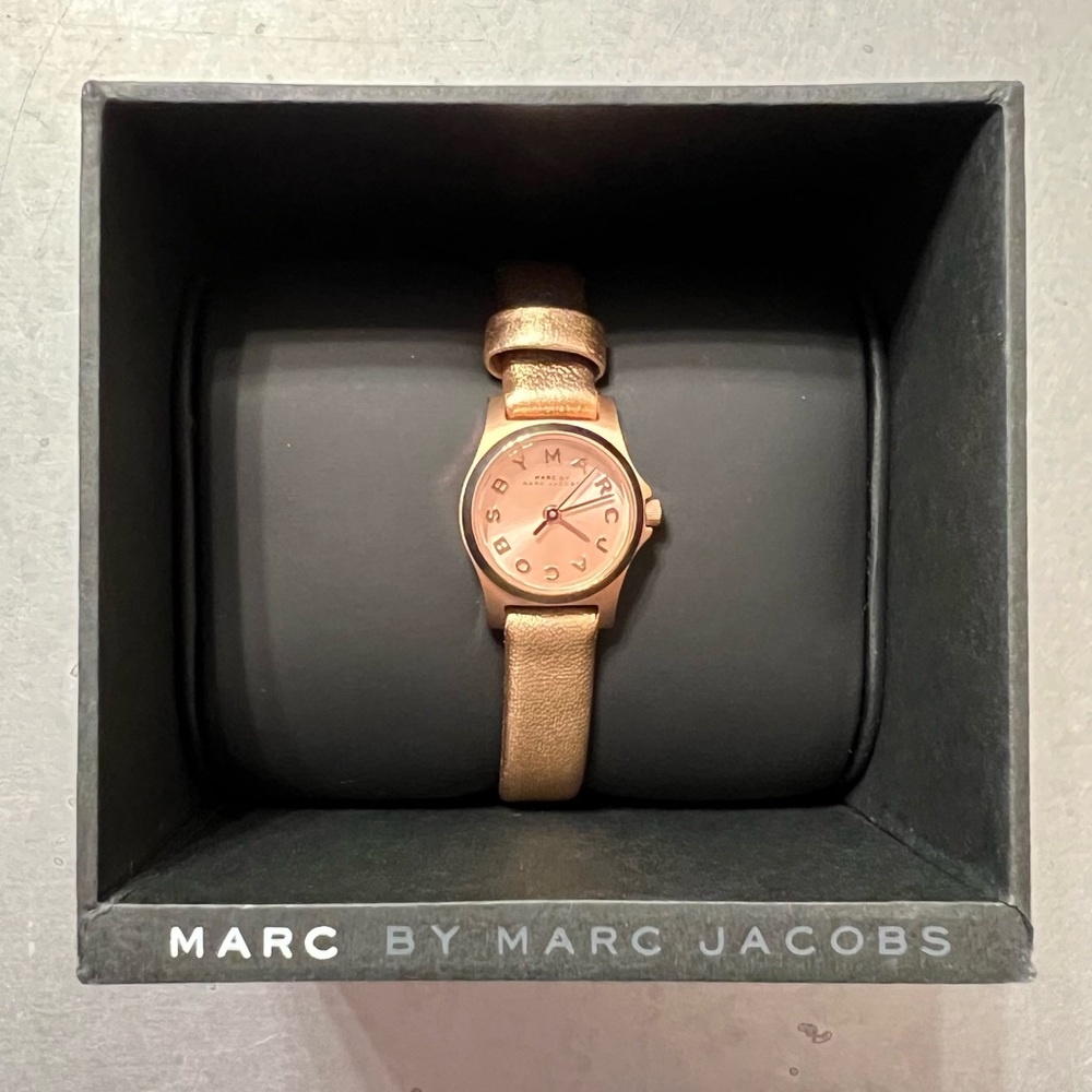 Marc by Marc Jacobs Rose Gold Leather Watch